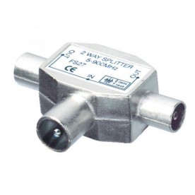 Distribuitor coaxial 1 tata - 2 mama, metalic - FS 28X